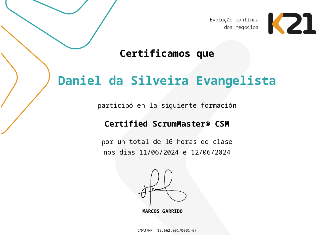 Certificado K21